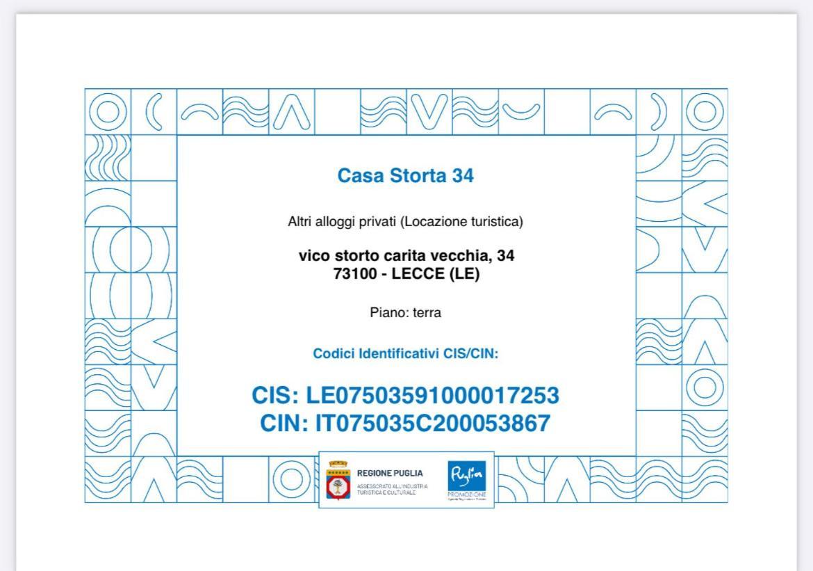 Appartamento Casa Storta 34 Lecce Esterno foto